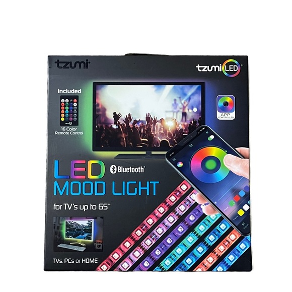TZUMI LED MOOD LIGHT STRIP RGB WITH REMOTE - NIB! - Picture 3 of 5